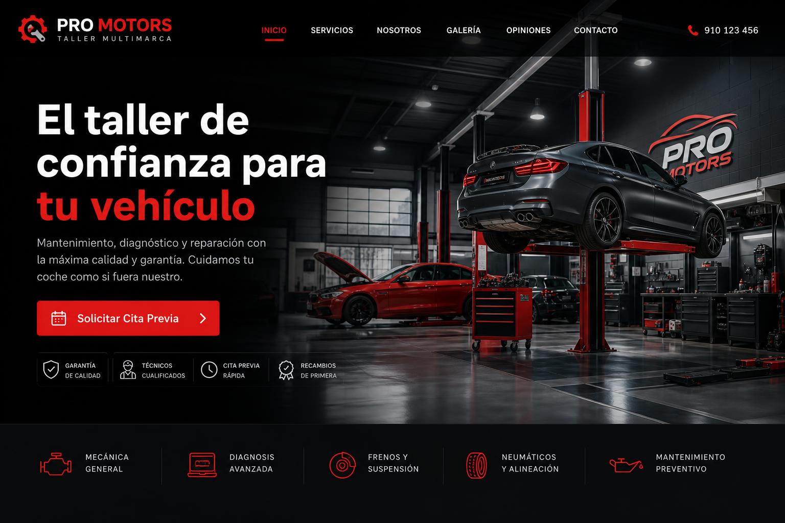 Web para taller
