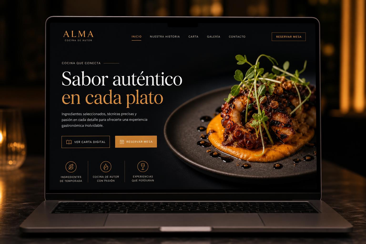 Web para restaurante
